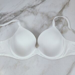 Auden The Icon White Lightly Lined T-shirt Bra, Sz 32C